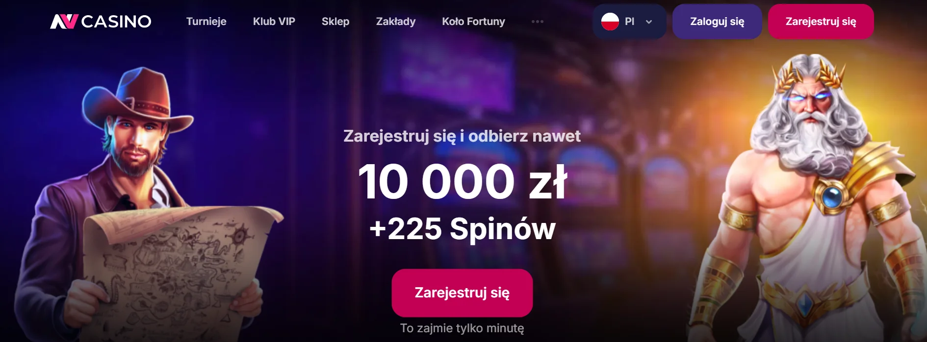 Strona internetowa NV Casino